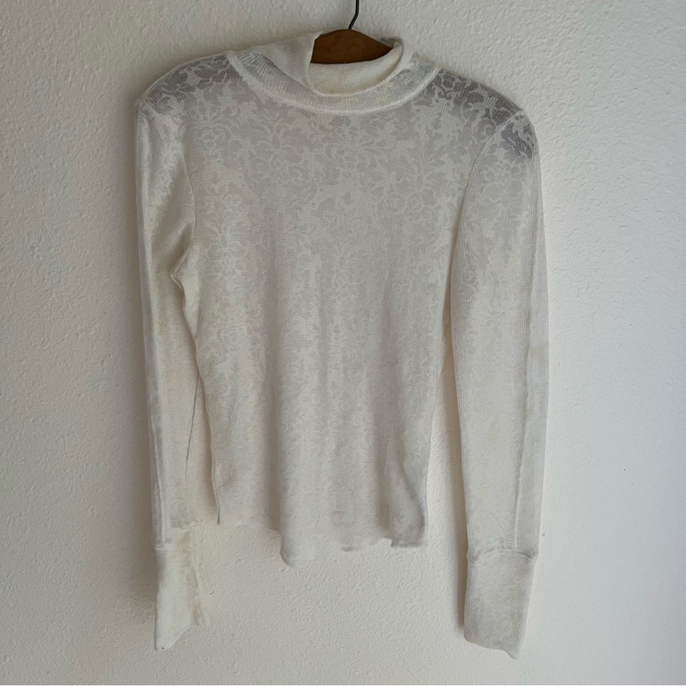 Free People Intimately Ivory Patterned Thermal